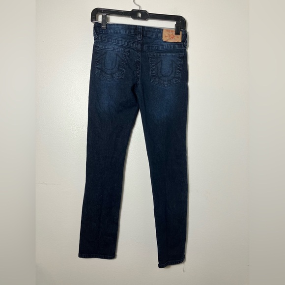 true religion jeans Geno Girls Sz 12‎ Straight Leg Dark Wash School Casual Denim - Picture 3 of 8